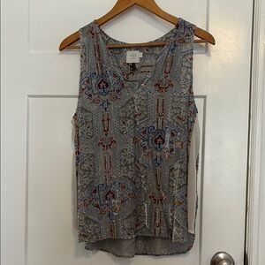 HD in Paris Silver Metallic Sleeveless Tank Top